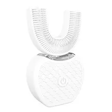 360 градусов Беспроводная зарядка ленивая Автоматическая звуковая силиконовая электрическая зубная щетка Горячая