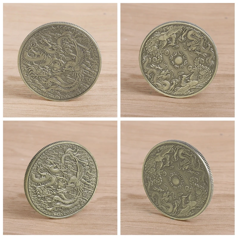 

Commemorative Coin Dragon Phoenix Collection Gift Souvenir Crafts Arts Bitcoin