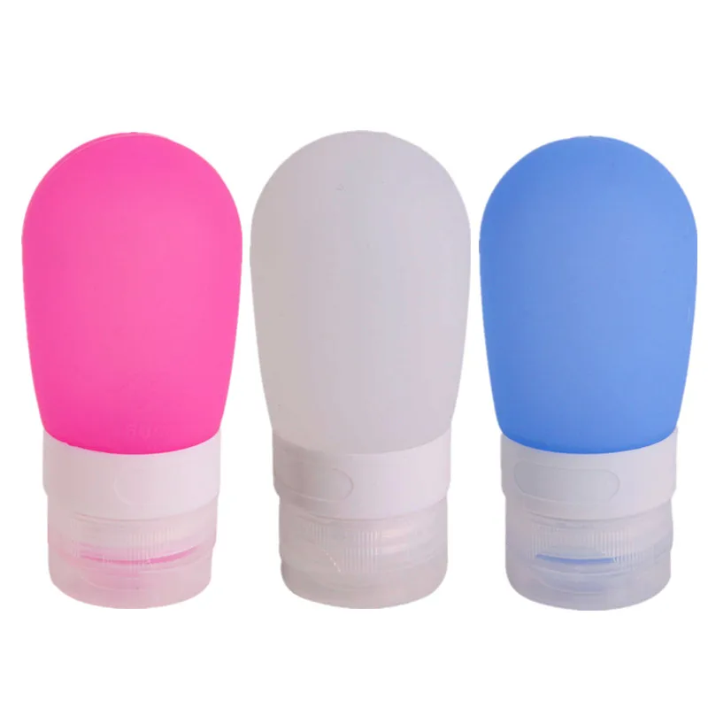 80ml Portable Mini Silicone Traveler Packing Bottle Refillable Storage Press Bottles For Shampoo Bath Lotion | Дом и сад