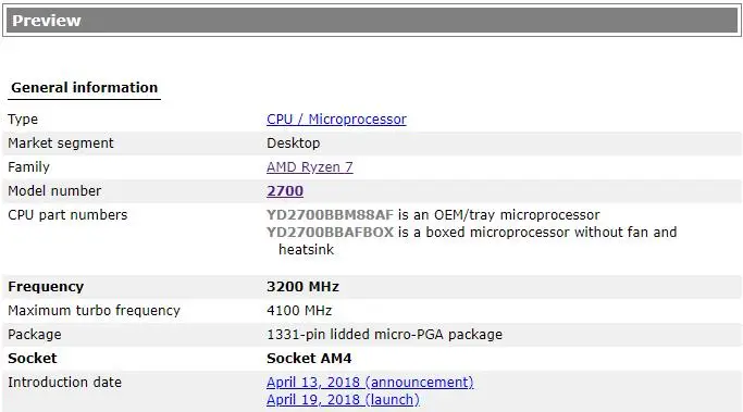 Новый процессор amd ryzen 7 2700 cpu 3 2 GHz Восьмиядерный шестнадцать поток 65W processador Socket AM4