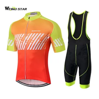 

2018 Summer Cycling Jersey Men Short Sleeve Bike Breathable Ropa Ciclismo Outdoor Biking Clothing Gel Pad Bib Shorts Sets S-XXXL