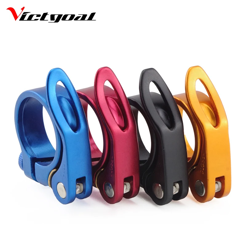 

VICTGOAL Bike Seat Post Clamp Mountain Road Bicycle MTB Seatpost Clamp Lock 31.8 34.9 mm Aluminium Alloy Bike Accessories