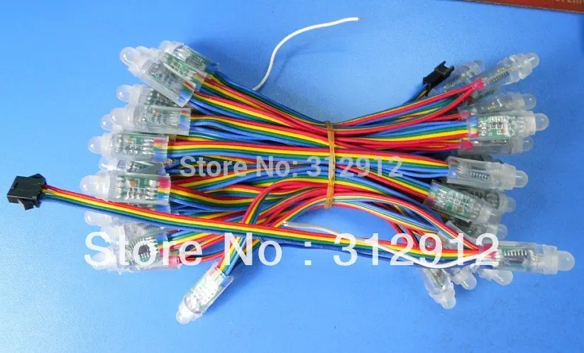 12 мм WS2801 пиксельный модуль IP66 DC5V вход полный цвет|ws2801 rgb led strip|ip66 enclosurews2801 |