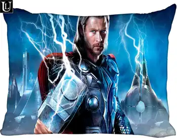 

Custom Thor Rectangle Pillow Cover Size 45x35cm (one side) Print Custom Zipper Polyester Cotton Pillowcase more size