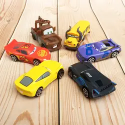 Pixar Автомобили 3 мини 6 шт./компл. 7 см ПВХ фигурку колесо модели подвижный автомобиль классический Джексон Storm Car3