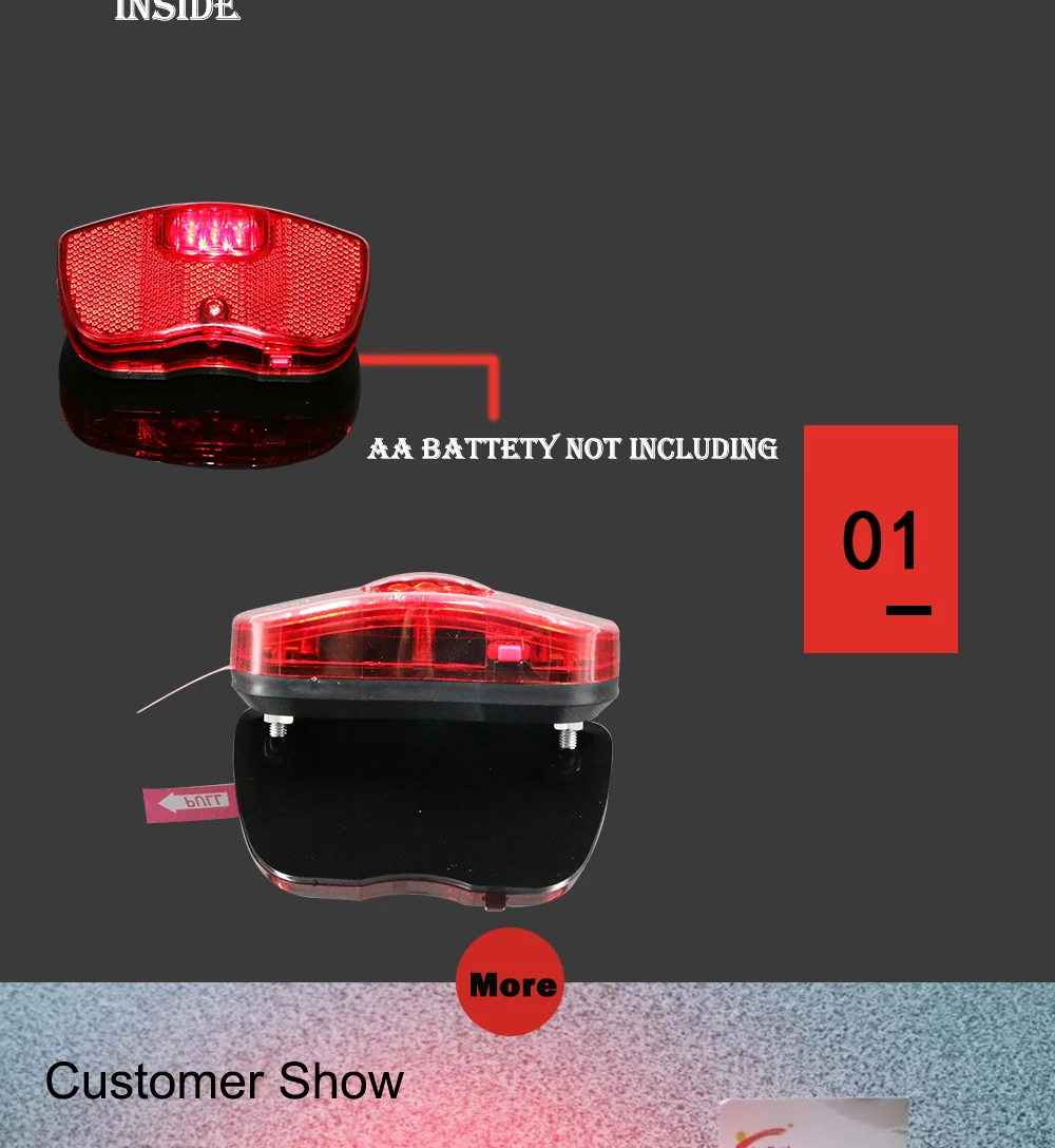 Discount 3 LEDs Red Rear Light for Bike Bicycle Rear Rack Carrier Safety Warning Lamp Battery Bike Bicycle Lighting Cycling Accessories 3 Discount 3 LEDs Red Rear Light for Bike Bicycle Rear Rack Carrier Safety Warning Lamp Battery Bike Bicycle Lighting Cycling Accessories 3