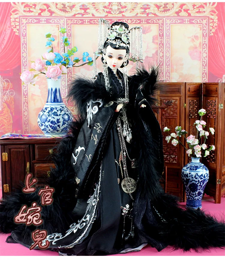 Династия Тан красота Shangguan Wan'er высокого класса ручной работы китайские куклы древний костюм шарнирный кукла сочлененные Игрушки для девочек подарок