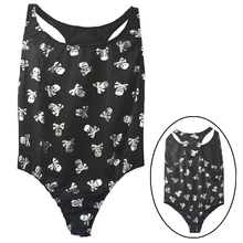 Майка, трусики мужские Трусы-стринги бикини сексуальное мужское Корректирующее белье блестящее Золотое серебряное с принтом черепа дизайнерское Мужское боди