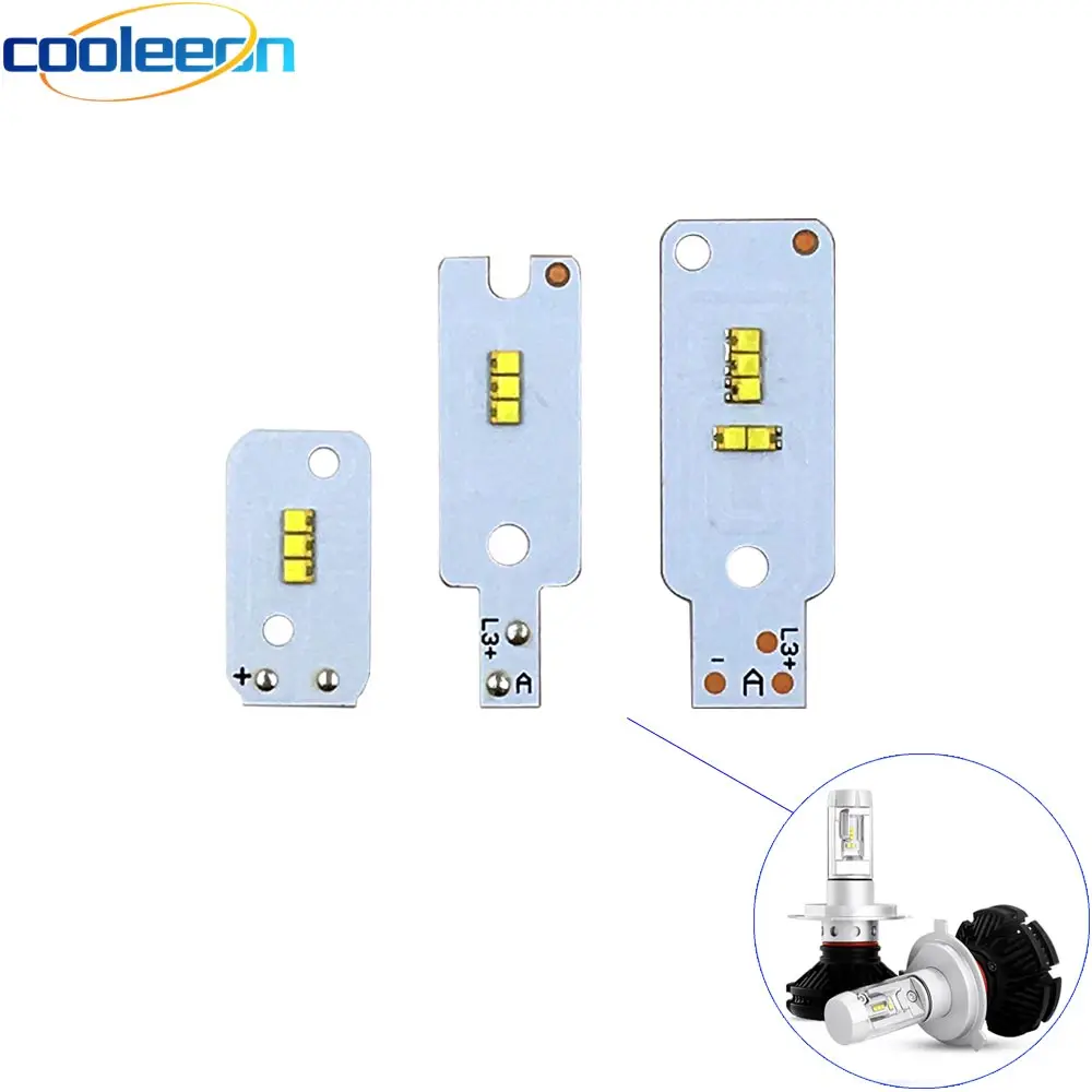 2 шт. зэс COB светодиодный чип для X3 автомобилей головной светильник лампы H1 H3 H4 H7 9005 9006 880 H13 9004 9007 авто фары светильник источник X3 зэс чип