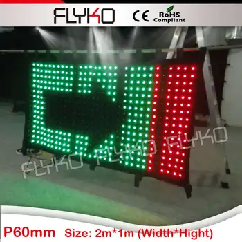 

stage show flexible led curtain display