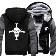 Usa größe männer frauen anime one piece cosplay reißverschluss jacke verdicken hoodie mantel clothing casual