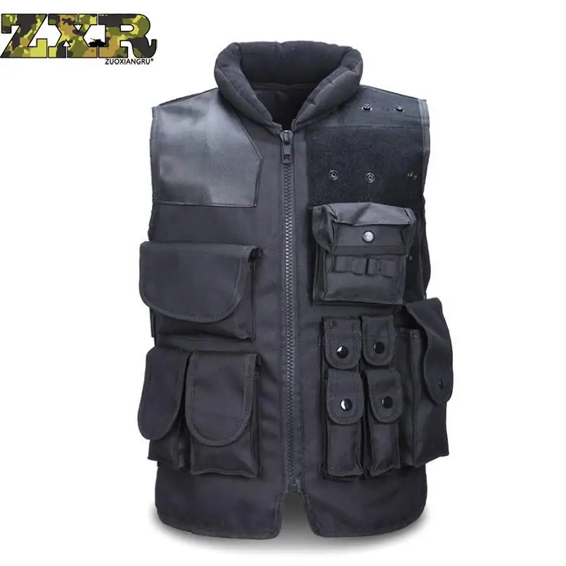 

Unloading Tactical Camouflage Vest Military Airsoft Carrier Many Pockets Vest Field Battle Waistcoat Cs Combat Uniform