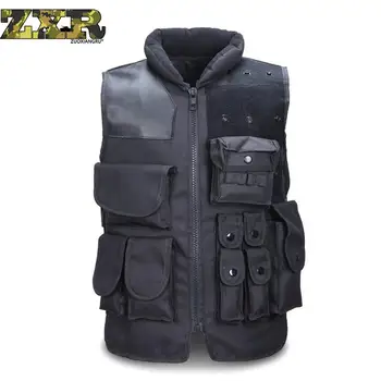 

Unloading Tactical Camouflage Vest Military Airsoft Carrier Many Pockets Vest Field Battle Waistcoat Cs Combat Uniform