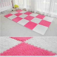 8 шт. коврик-головоломка детский игровой коврик плюшевый коврик EVA детский Поролоновый ковер мозаичный пол замша детский коврик для ползания ковер