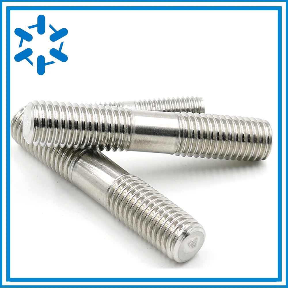 

50pcs/lot Special Offers 304 Stainless Steel Stud Bolts / bolt stud double end rods bolt Double End Stud M5*L