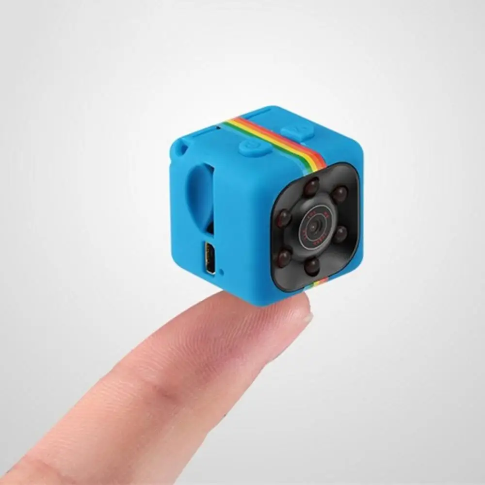 SQ11 мини Камера 1080 P для подводной съемки на глубине до мини инфракрасная камера с режимом ночного монитор для зрения скрытый SQ11 небольшой камеры DV камера с видеозаписью - Цвет: blue