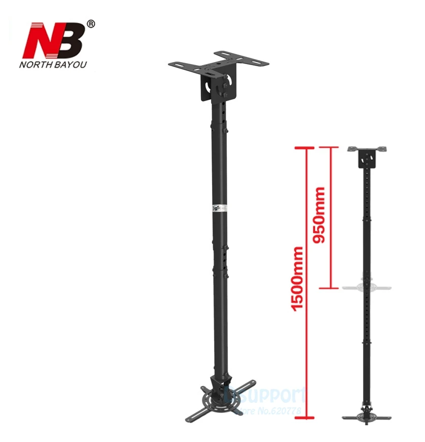 Us 23 7 15 Off Nbt718 4 Retractable Projector Hanger Ceiling Rack Full Motion Mount 950 1500mm Black White In Tv From Us 23 7 15 Off Nbt718 4 Retractable Projector Hanger Ceiling Rack Full Motion Mount 950 1500mm Black White In Tv From