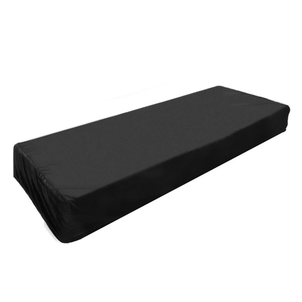 LHBL Piano Keyboard Cover, Stretchable Gold velvet Cover with Adjustable Elastic Cord and Locking Clasp for 61 Keys Electronic