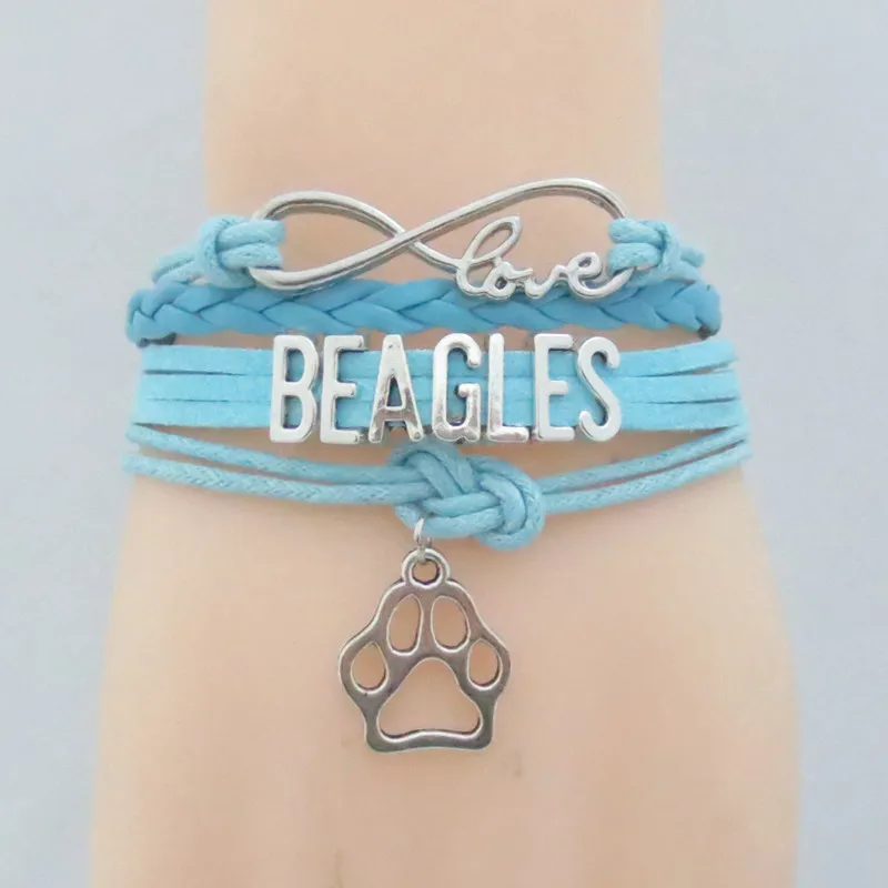 Любовь браслет с биглем подвеска-талисман в виде собаки beagles мама собака кожаный браслет и браслет для женщин и мужчин ювелирные изделия