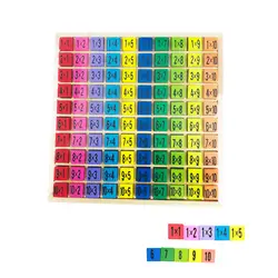 99 Таблица размножения Обучающие Развивающие деревянные игрушки Математика умные игры Математика Монтессори Деревянные игрушки для