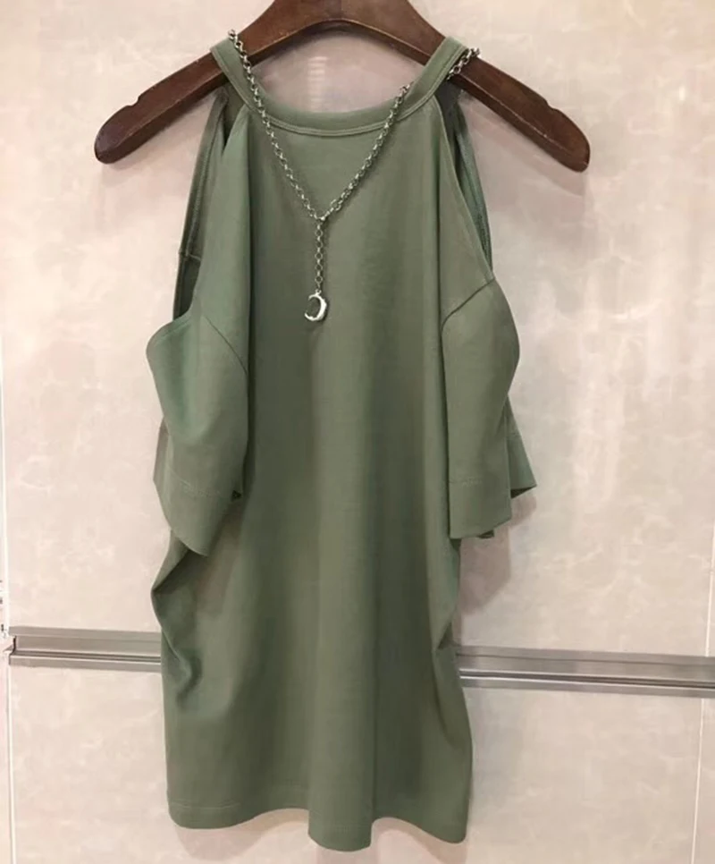 blanc T T Army D'été shirt Décontracté Green T Manches Hauts Mode Femmes Encolure Chemises Courtes shirts Femme TqawxS7S0