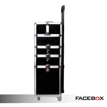 Facebox брендовые черные 4-в-1 Косметика Красота парикмахерские косметическое коробка упаковывая изготовленный на заказ логотип Чехол