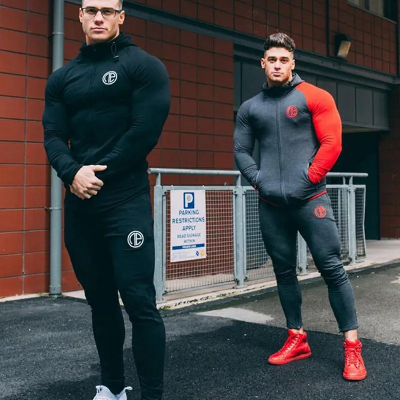 Мужские комплекты спортивной одежды для бега свитшот спортивные штаны