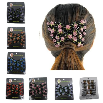 

New Korean Variety Hairband Flower Hair Combs Hair Accessories Crown Bride Hair Clips Hair Wire Beads Magic Comb Shape Comb
