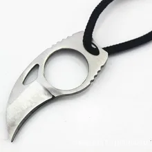 Индивидуальный Ручной боевой тактический коготь керамбит с кольцом " нож карта нож Кредитная карта нож+ кожаный чехол