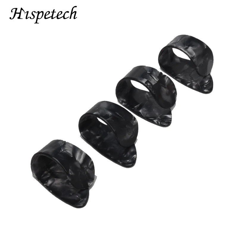 

Hispetech Ukulele Guitar Musical Stringed Instrument Accessories Thumb Pick Guitar Finger Cover Thumb Index Guitar Part 4PCS
