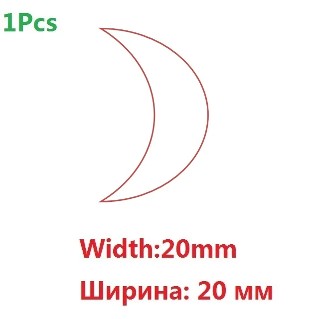 1-5-6Pcs Moon-ремень в форме инструмент для пробивки 45 стали полые пластиковые деревянные кожаные отверстия кожевенное ремесло бурение ремесло профессиональный 2019NEW - Color: 20mm