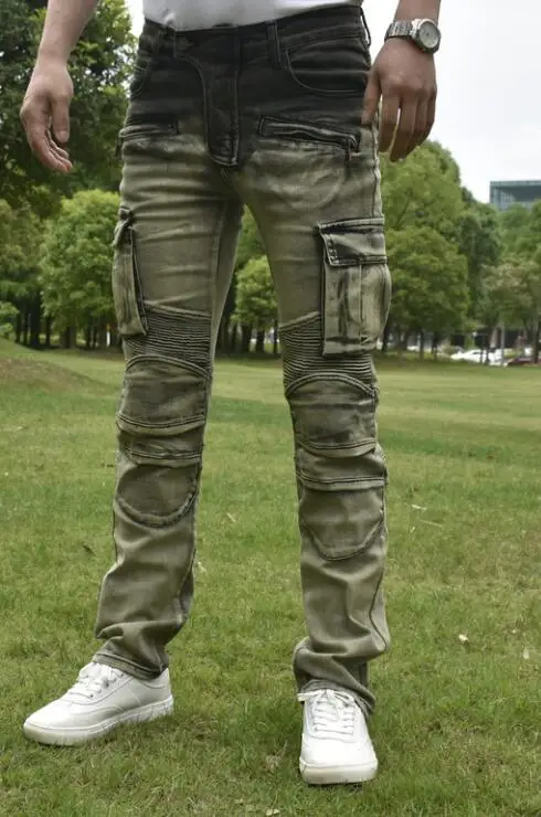 Аутентичные Аму модные трендовые мотоциклетные джинсы для езды Ретро стиль джинсы R8