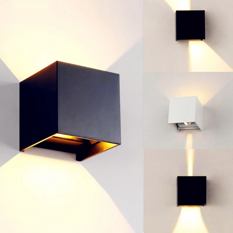 

Modern simple cubic LED heating lamp can adjust the indoor and outdoor wall lamp.