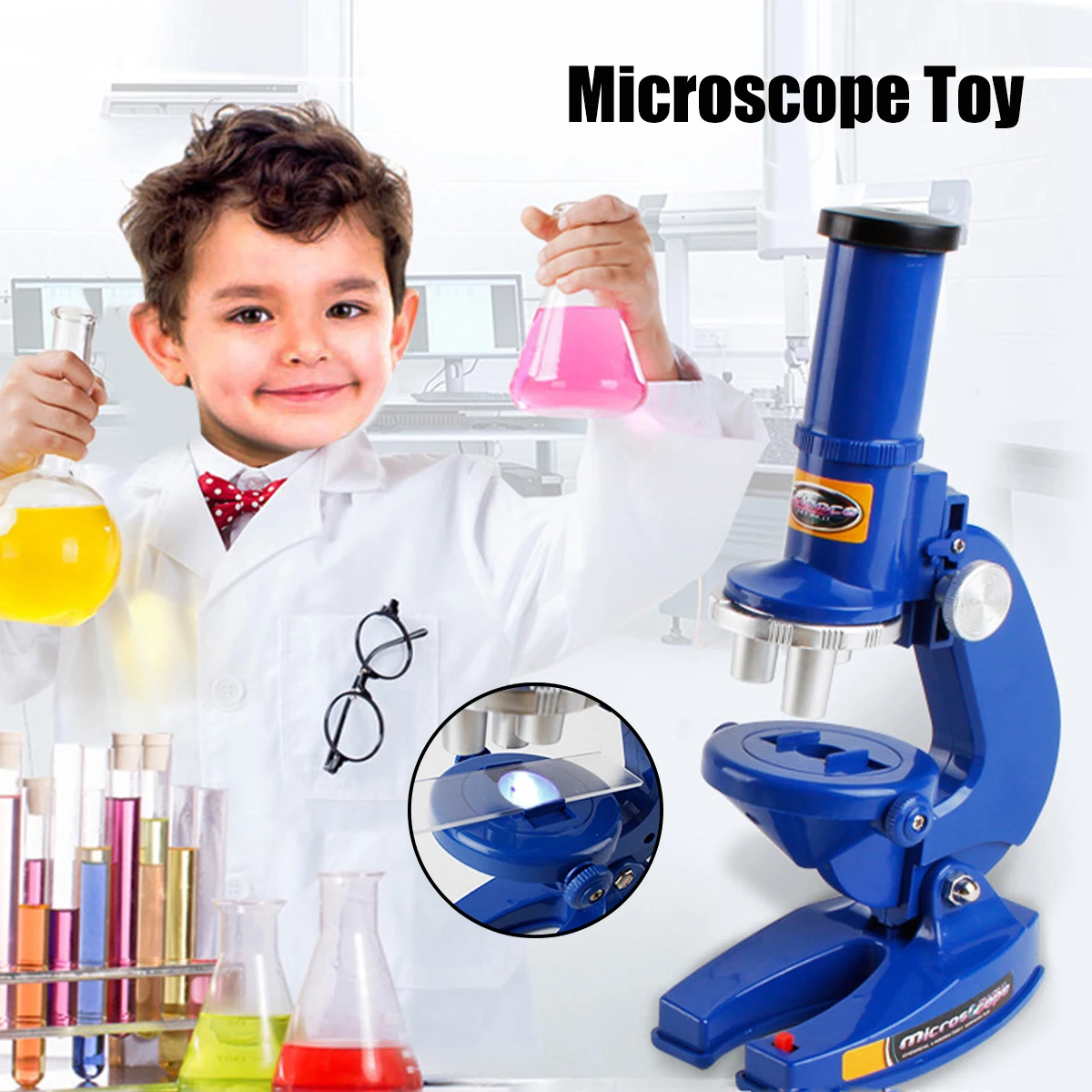 

Professional Biological Microscope Students Science Biology Educational Children Kids Microscope Developing Educational Toys