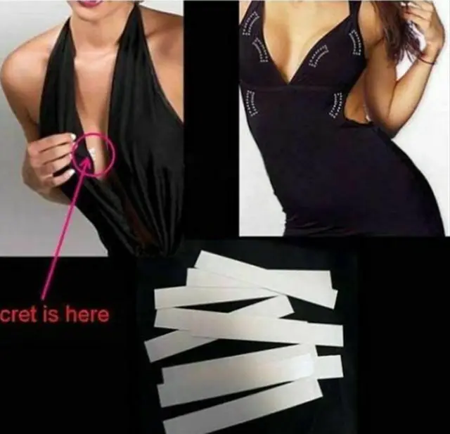 3-9M Waterproof Dress Cloth Tape Double-sided Secret Body Self Adhesive Breast Bra Strip Safe Transparent Clear Lingerie Tape 3
