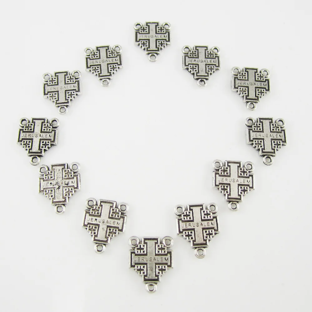 100 шт. центральный элемент jerusиспользования для оливкового Розария|cross artwork|centerpiece