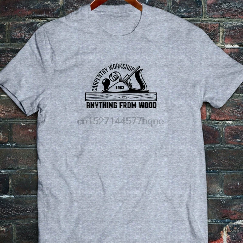

CARPENTRY WOODWORK LOGS WORKSHOP CHISEL BENCH Mens Gray T-Shirt