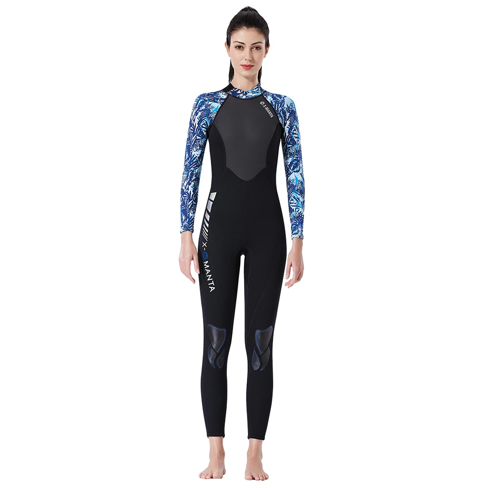 

DIVE SAIL WS-19483 Camouflage One-piece Long-sleeve Women's Diving Suit Comfortable Sun-proof Waterproof Anti-piercing Wetsuits