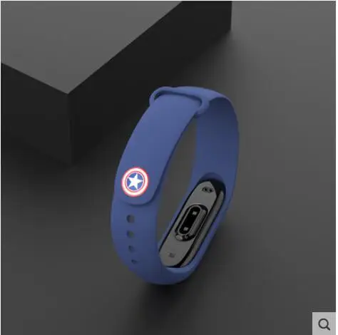 avengers marvel For Xiaomi Mi Band 4 3 2 Bracelet Strap Miband 3 2 Strap Wristband Band For Mi Band 2 3 4 Silicone