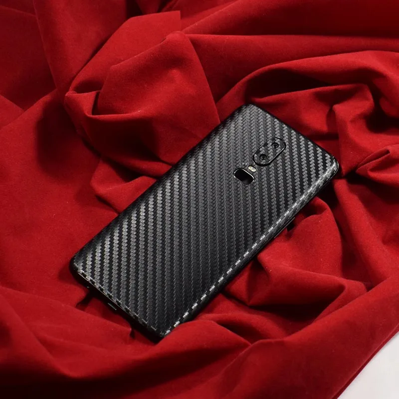

Back Sticker For Oneplus 6 6T 3D Carbon Fiber Skins Protective Film Wrap Skin Phone Back Paste Protective Film For One Plus 6 6T