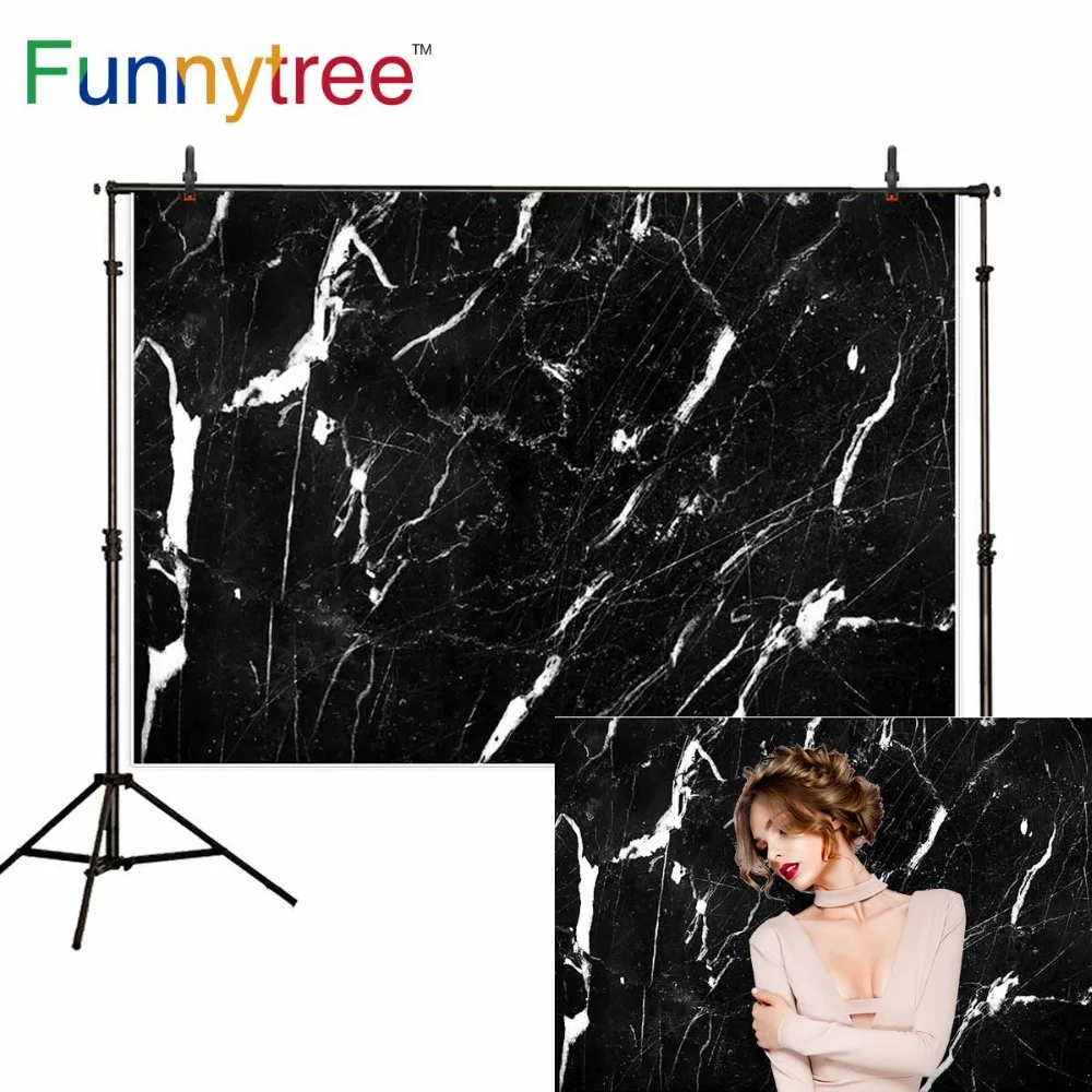 Фотофон Funnytree для еды маленького размера виниловый винтажный мраморный фон дня