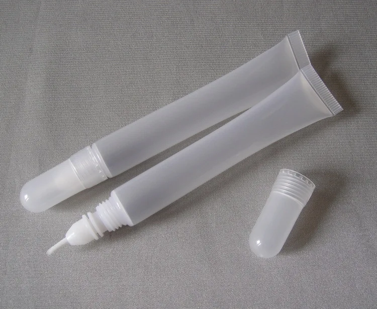50PCS 10ML new plastic cosmetic tubes,10 ml empty PE tube for lip gloss