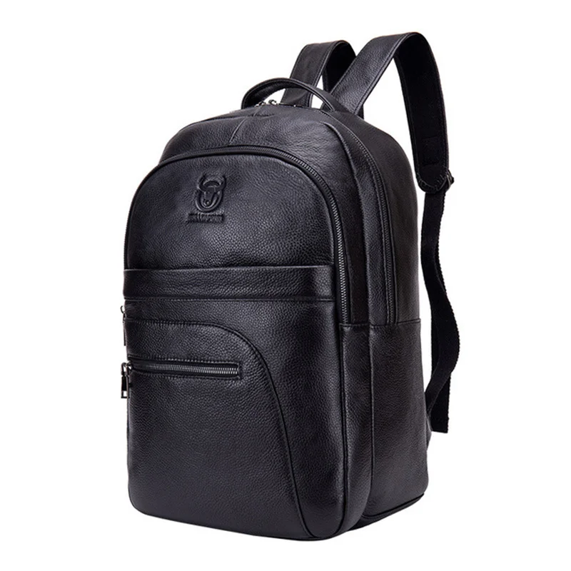 

Men's Backpack Genuine Leather Large Capacity Shoulder Male Messenger Bags Outdoor Travel Fashion Handbag Flap Laptop Ipad Bags