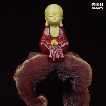

Shiwan ceramic doll master craft room office Zen monk Home Furnishing decoration decoration enlightenment