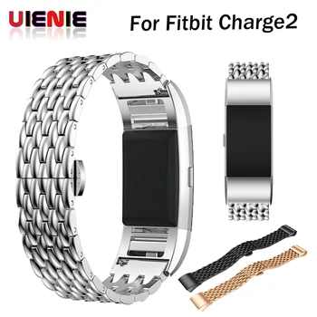 

Stainless Steel Wristband Strap For Fitbit Charge 2 Watch Strap Band Replacement Genuine Metal Bands for Fitbit Smart Bracelet