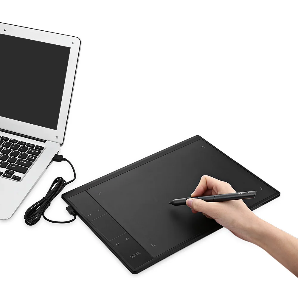 Goede VEIKK A30 10x6 inch Digitale Tekening Tablet Ultra dunne 5080LPI Grafische Schrijfblok 8192 Niveaus Passieve Batterij  gratis Pen Type C
