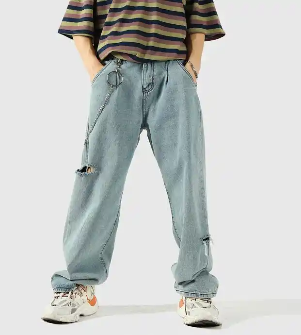 baggy jeans with chain