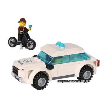 

City Series Police car Motorcycle Building Blocks Policeman Models Toys For Children Boy Gifts 26014