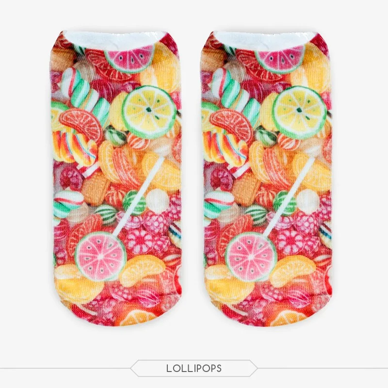 food socks 2016 New lollipop Harajuku cotton fuzzy socks Casual Unisex