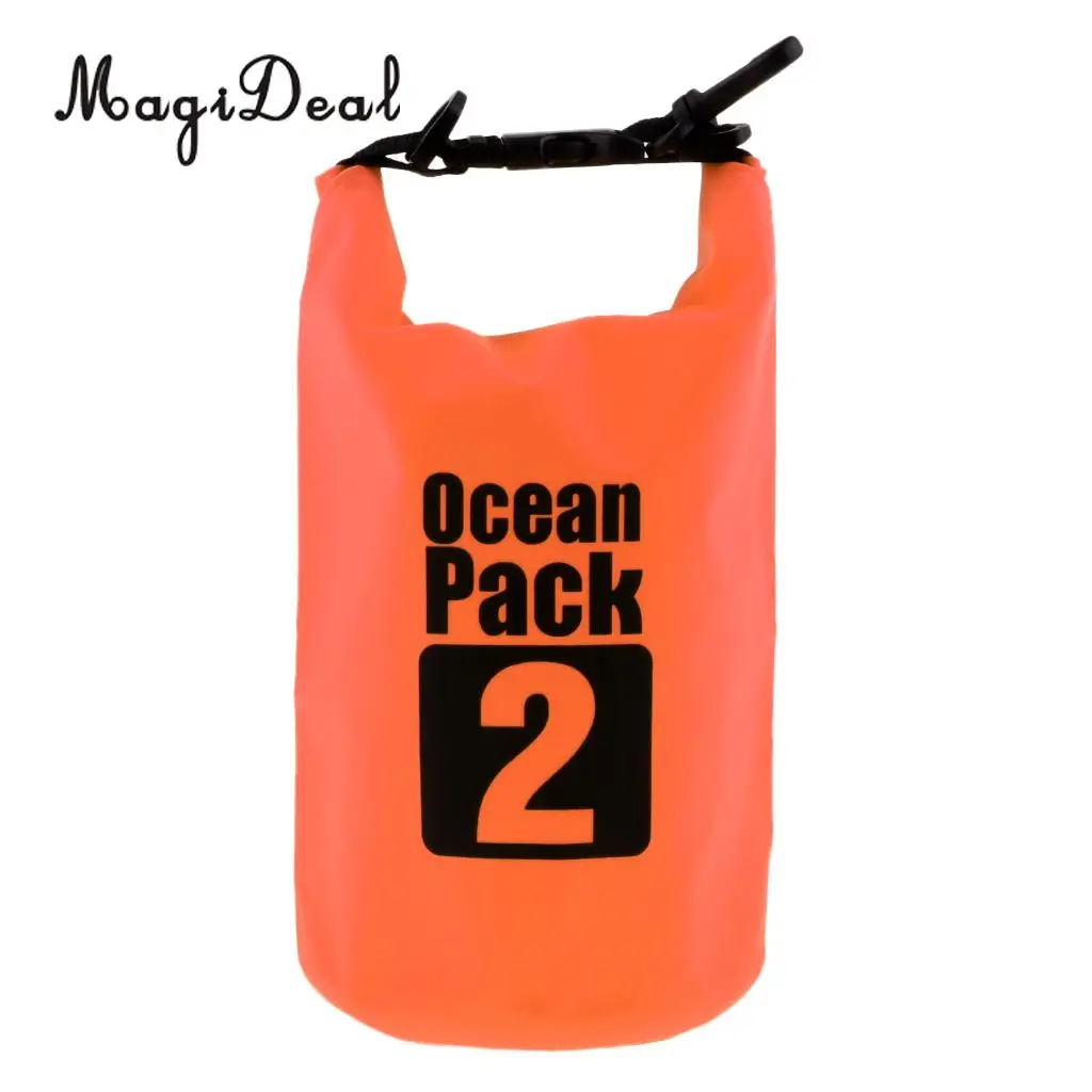 MagiDeal 2L PVC Waterproof Dry Bag Sack for Canoe Kayak Boating Kayaking Floating Dinghy Fishing Surfing Camping Accessories